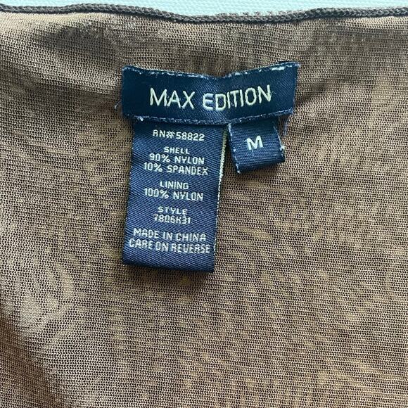 Max Edition, Size M, Brown Sleeveless Topp - Picture 6 of 7